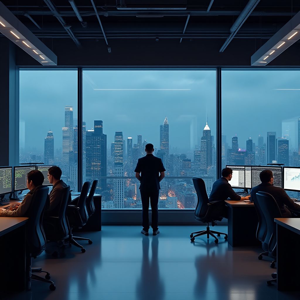 Современный офис FinAnalytics в Дюссельдорфе
